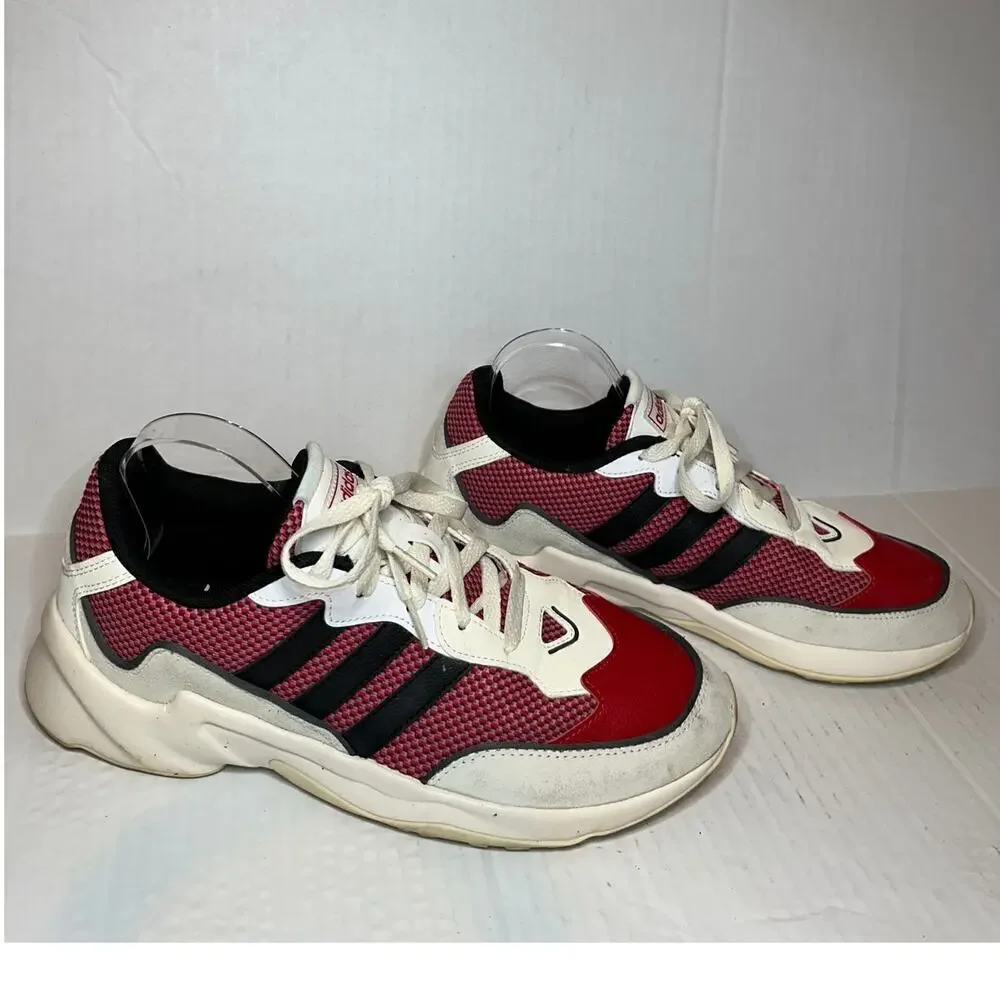 Adidas Size 10.5 Men 20 20 Fx Sneaker Scarlet Core Black Grey Running Road Shoes